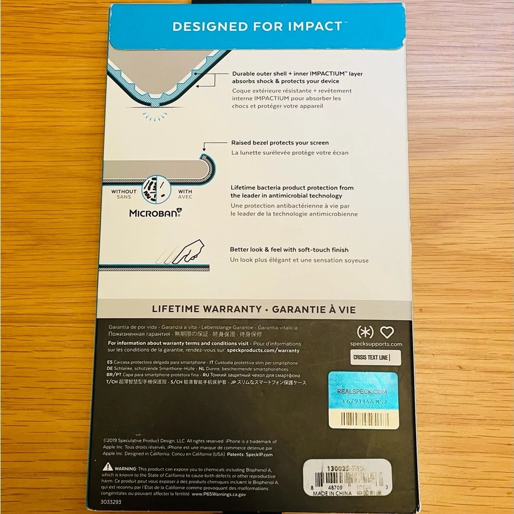 Speck iPhone 11 Pro Max Grey Impact & Antimicrobial Protection Presido Pro Case